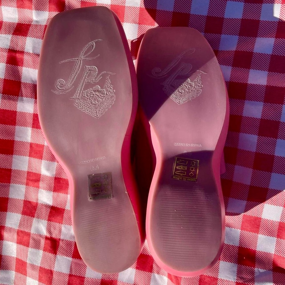 Free People Mila Minimal Wedge in Watermelon - Picture 5 of 8